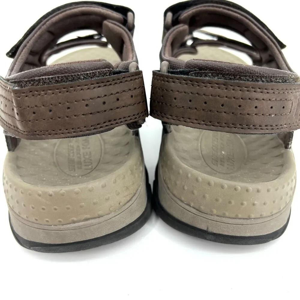 Skechers TRESMEN-GARO Mens Chocolate 204105/CHOC Relaxed Fit Sandals Size 9
